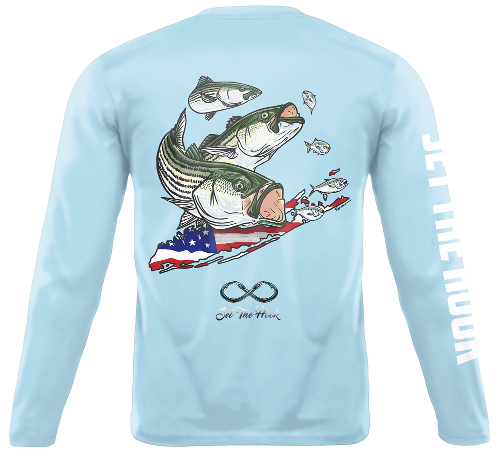 Striped Bass Long Island Ice Blue