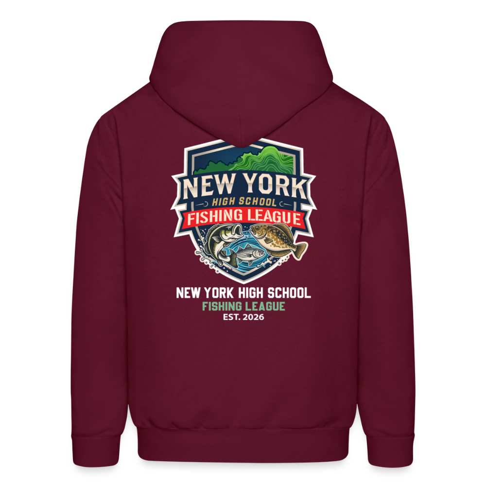 NYHSFL Men's Hoodie - burgundy