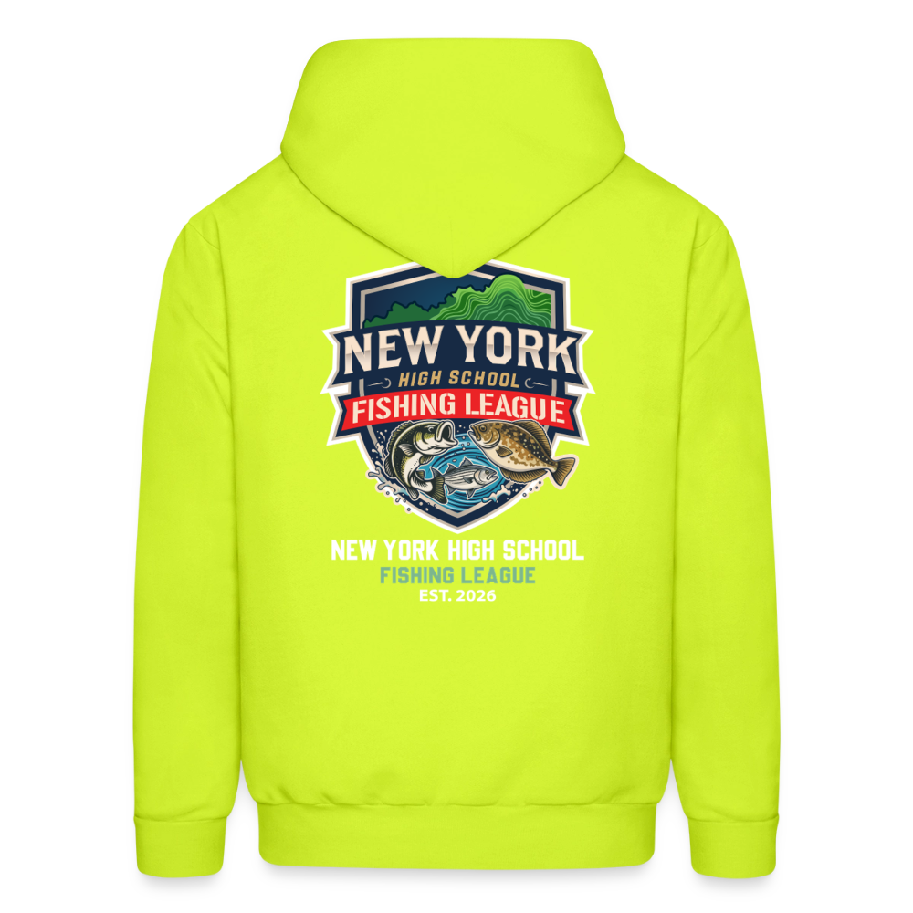 NYHSFL Men's Hoodie - safety green